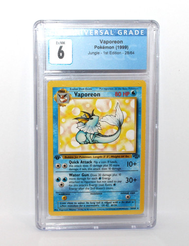 Vaporeon (1st Edition) graded CGC 6 for sale on eBay