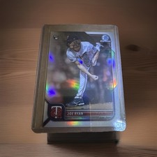 2022 Bowman Chrome - Rookie Image Variation Joe Ryan #8 (RC) Twins Card E2. rookie card picture