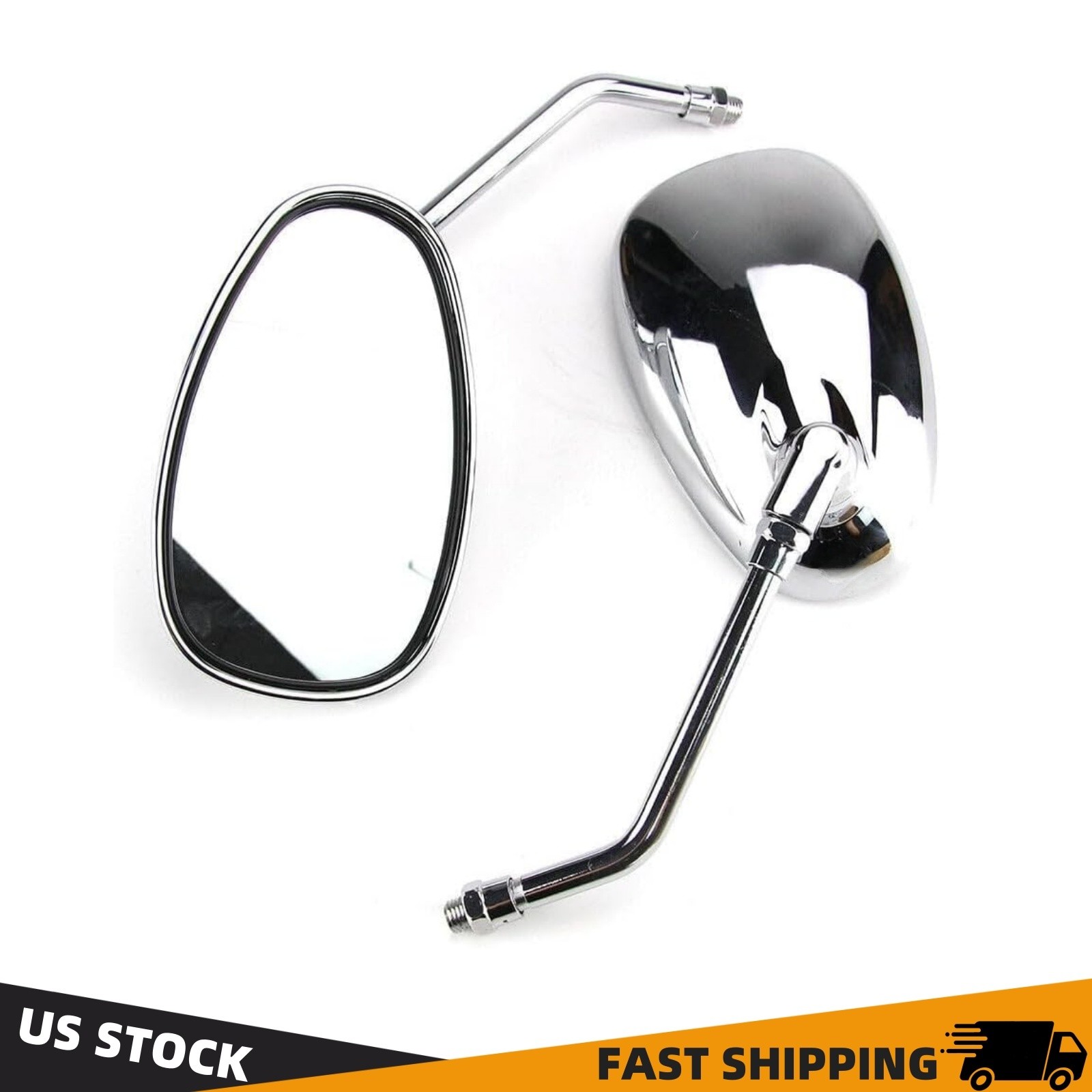10mm Chrome Motorcycle Mirrors Fit Honda VTX1300/1800 Shadow 750/1100 ACE/Spirit