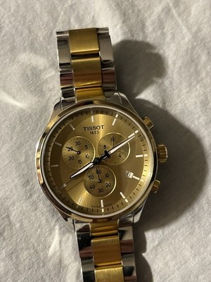 Tissot Men's Watch Chrono XL Swiss Quartz Chronograph Two Tone T1166172202100
