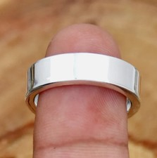 925 Sterling Silver, Solid Silver, Band Ring, Unisex