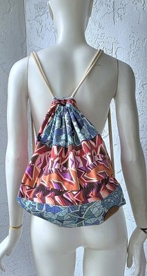 Maaji Tote Drawstring Bag Cotton Backpack 