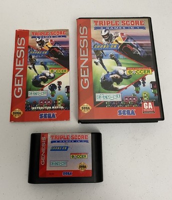 Triple Score: 3 Games in 1, Sega Genesis CIB