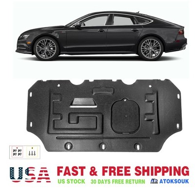 Thick Engine Splash Shield For Audi A7 2011-2018 Front Engine Guard Hard