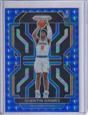 2021-22 Panini Prizm NBA 75th Anniversary #285 Quentin Grimes Knicks ROOKIE CARD