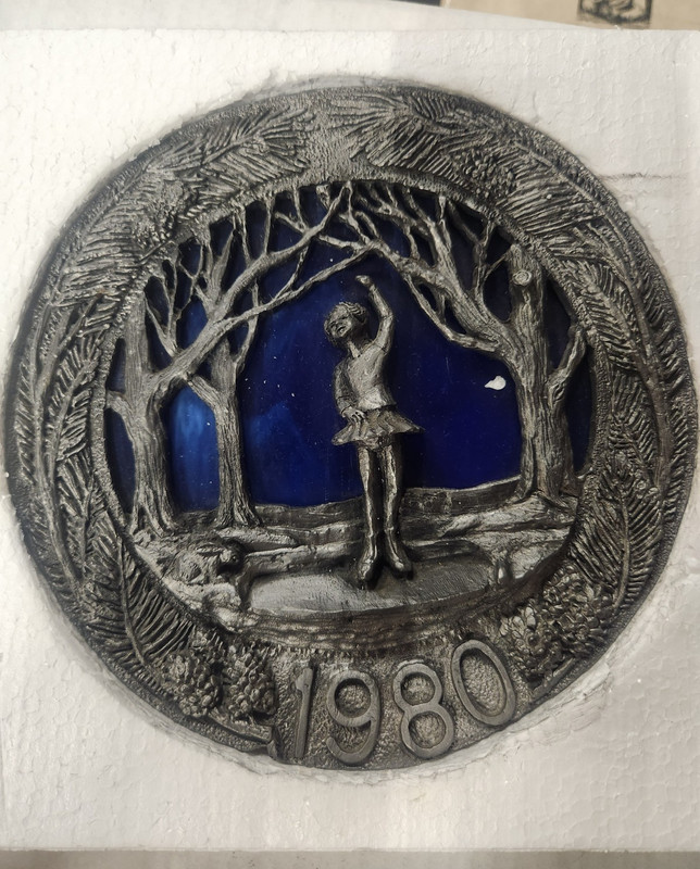 Ricker-Bartlett New England Christmas 1980 Cast Pewter Collector Plate