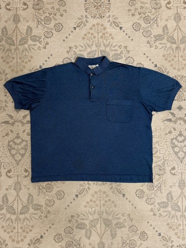 Gran Sasso, Vintage 90s Gran Sasso Polo Shirt Blue Made In Italy Size XL
