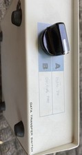 Vintage DB25 A/B Data Transfer Switch Manual Parallel Printer Switch Box Metal