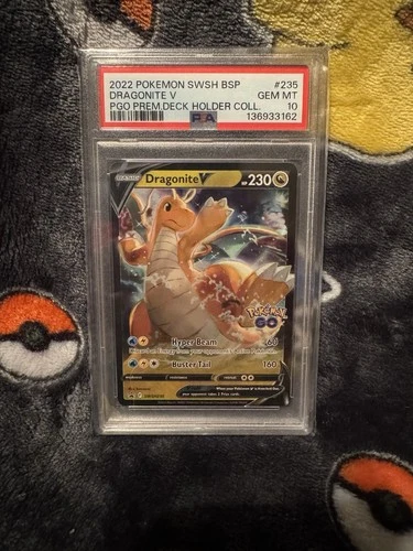 2022 POKEMON SWSH BLACK STAR PROMO #235 DRAGONITE V PSA 10