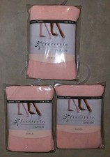 3 X Danskin Freestyle Tights Pink Footed Girls Size 12-14