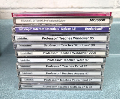 Microsoft Office 97 Pro Netscape Running Windows 98 CD Professor Teaches Lot