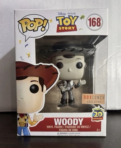 Funko Pop! Vinyl Woody Toy Story Pixar BoxLunch Exclusive #168 Figure