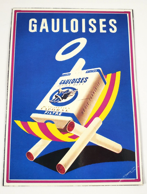 Vintage Gauloises Cigarette Brand of French Origin Advertisement Fridge  Magnet