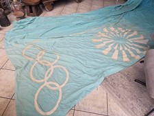 Olympiade 1972 München große Fahne Olympia ...