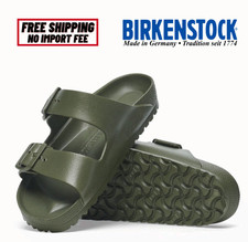 Birkenstock Women's Two-Strap Recovery Slide Sandal Arizona Khakhi EVA