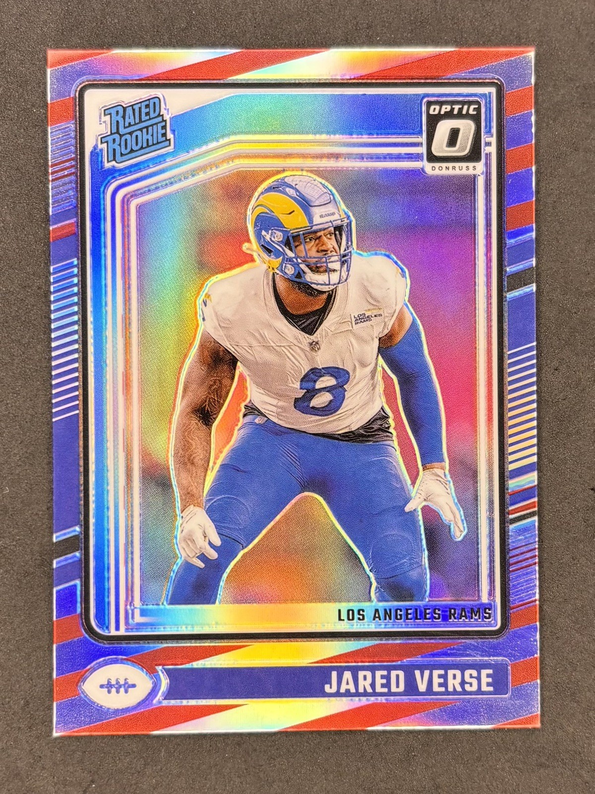 Jared Verse 2024 Optic Rated Rookie Freedom Prizm RC #242 RAMS