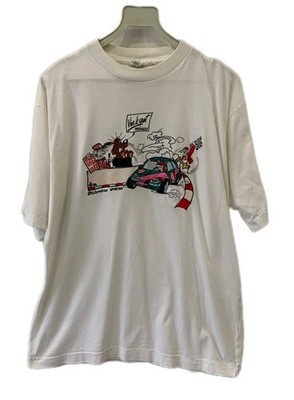 Vintage Switcher Swiss Styled T-Shirt M Renault Vive Le Sport Racing Cartoon#235