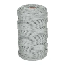 1/8 Inch 656 Feet Macrame Cord Cotton Cord Rope String Single Strands Twisted...