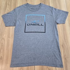 O'Neill Premium Tee Mens Sz Medium, Logo, Gray, Short Sleeve, Slimming