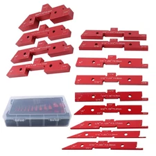 14PCS Precision Aluminum Setup Blocks for Router Table Setup Bars Height Gauge