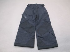 Columbia Size 4/5 Kids Black Adjustable Waist Reinforced Knee Ski Snowpants 635