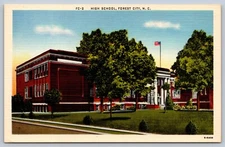 Forest City North Carolina High School Postcard