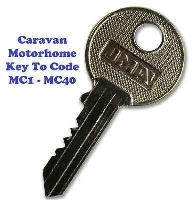 West Alloy Caravan Key Motorhome MC Series Key Cut To Code MC1 To MC40