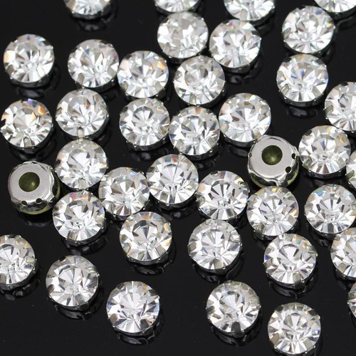 Glass Round Sew On Rhinestones With Silver Claw Flatback For Crafts 200pcs 4mm - Picture 8 of 44