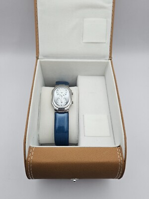 Philip Stein Teslar Women's Signature Watch Dual Dial Silver Case /w Box +Papers