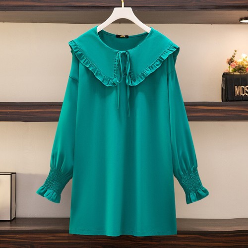 Ladies Girls Blouse Shirt Ruffle Frill Loose Drawstring Casual Pullover Top Chic - Picture 10 of 11