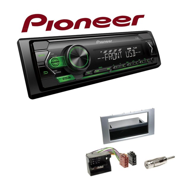 Pioneer Autoradio Android USB AUX Mit Einbauset FüR Ford Galaxy 2006-2007 Silber-image