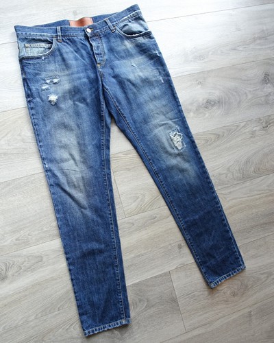 DOLCE & GABBANA JEANS 54 jean denim dg d&g made in italy blue beaded bee crown - Bild 3 von 18