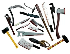 Realistic Halloween Weapons Knife REPLICA Fancy Dress Movie Film Prop BLOODY