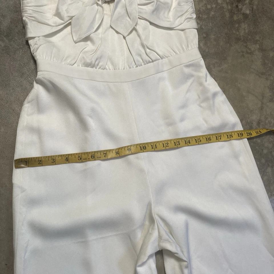 Mono Rachel Zoe Mujer 8 Blanco Bridgette Sin Mangas Pierna Ancha Día Fiesta Foto 4 de 4