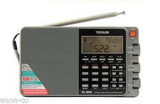 TECSUN PL-880 grey PLL Triple Conversion AM/FM/LW/SW SSB Radio 8820