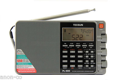 TECSUN PL-880 (grey) PLL Triple Conversion AM/FM/LW/SW SSB Radio 8820 