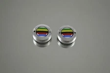 dust caps Vintage style World Champion Stripes fit campagnolo gipiemme crankset