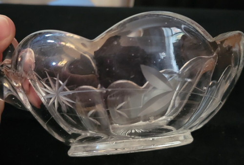 Vintage McKee Glass Co. Clear Glass Colonial Line 1907-1910 Nappy Beautiful - Picture 3 of 5