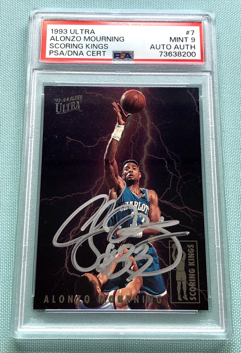 Alonzo Mourning 1993 Fleer Ultra Scoring Kings Signed Autograph