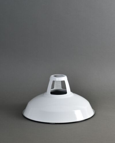 Factory Enamel Light Shade Pendant Coolie White Classic Vintage Industrial - Picture 24 of 30