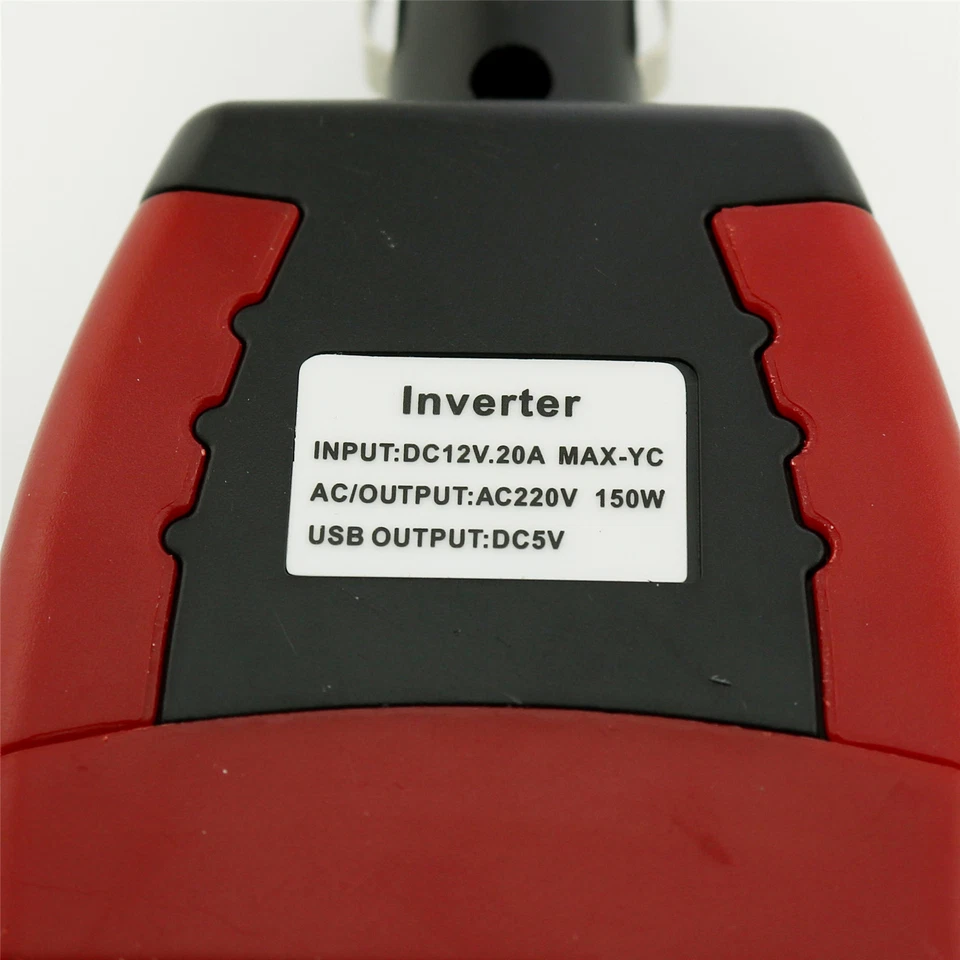 1pcs Car Power Inverter 150W DC 12V To AC 110V/220V + USB 5V Power Converter - Image 4 of 4