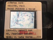 Paul Cezanne "Trees Forming A Vault" French Post-impressionism 35mm Art Slide