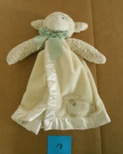 Bearington Baby Collection Lamb Plush Ivory Security Blanket Lovey Lovie B18