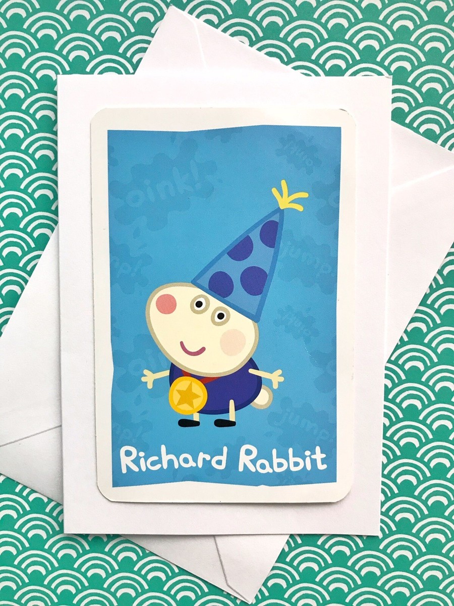 Peppa Pig Birthday Card Richard Rabbit