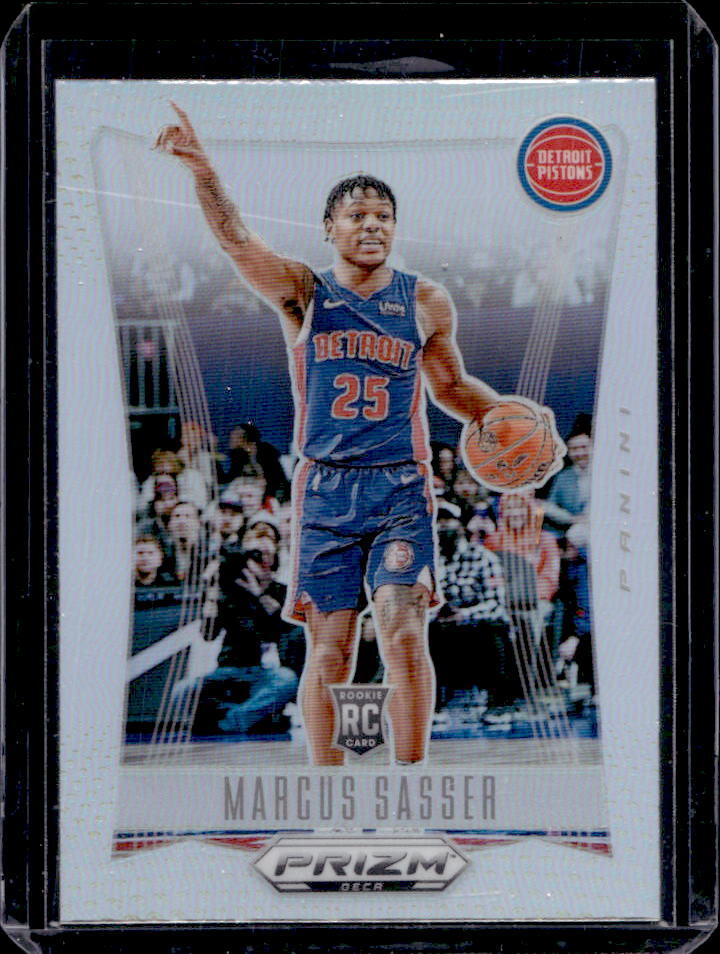 2023-24 Panini Prizm Deca Marcus Sasser Silver RC #134 Pistons