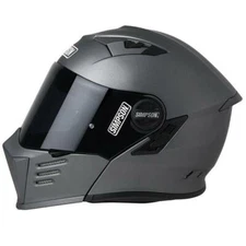 Simpson MOD  Bandit Full Face Helmet - FLAT ALLOY, All Sizes