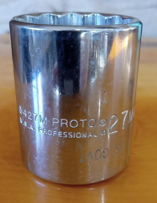 Proto USA 5427M 27MM 12 point socket 1/2  drive