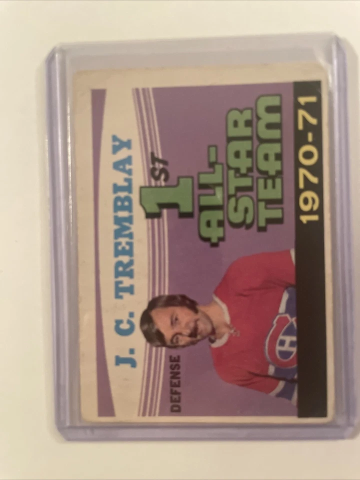 1971/72 OPC O-Pee-Chee #252 J.C. Tremblay All-Star  - Image 2 of 4