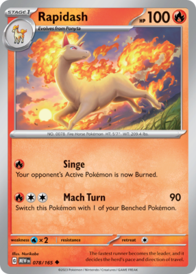 Rapidash 78/165 Uncommon | 151 | Pokemon Card | eBay