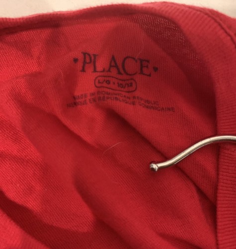 The Children’s Place Girls All I Want For Christmas Long Sleeve Shirt Medium Red - Picture 2 of 4